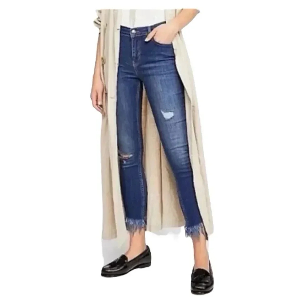Free People Great Heights Distressed Skinny Jeans